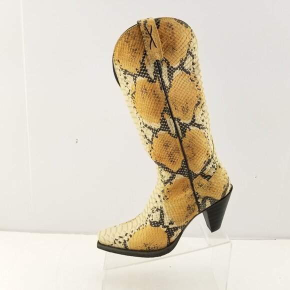 Twisted X Women's  Simulated Snake Skin Cowboy Western Boots Size 7.5B - Picture 11 of 16